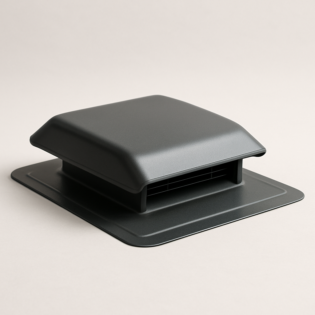 angled shot of slim termination panel with shallow rim and concealed opening