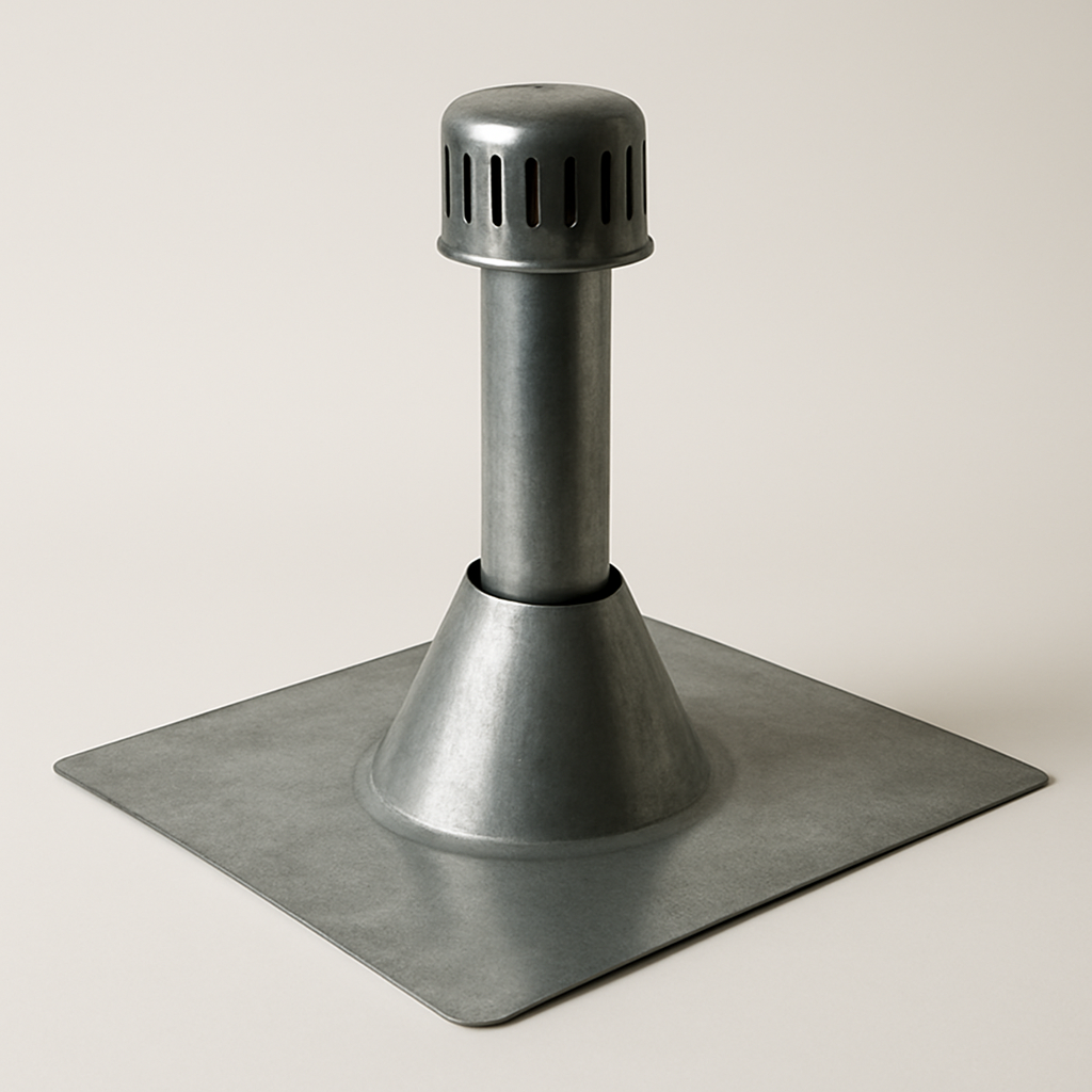 close-up of a raised rubber boot and metal base plate with round fastener holes