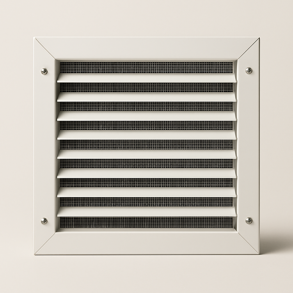 plain rectangular transfer vent cover shown on a concrete floor